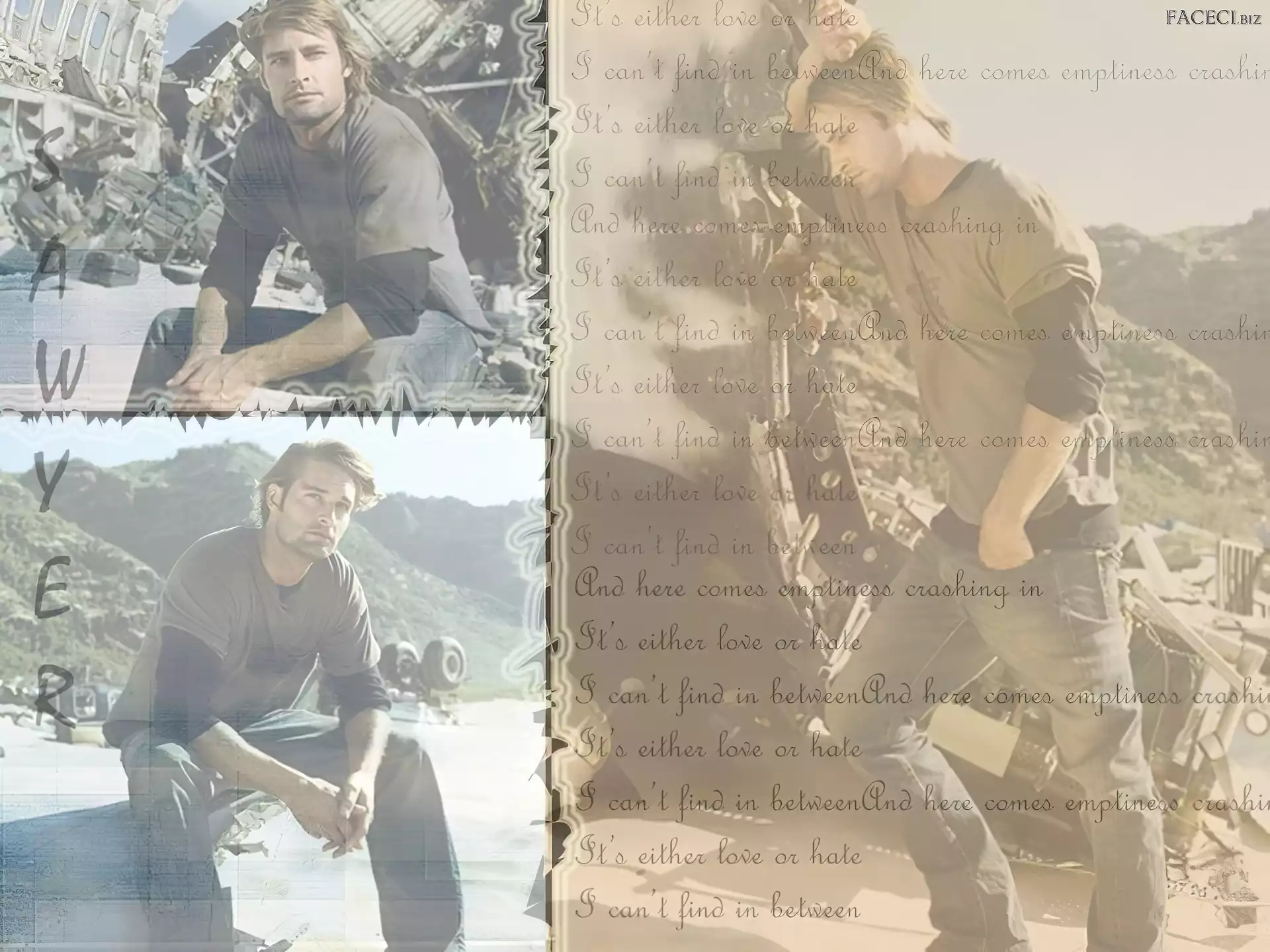 rozbity, Serial, Lost, Josh Holloway, napisy, Zagubieni, samolot